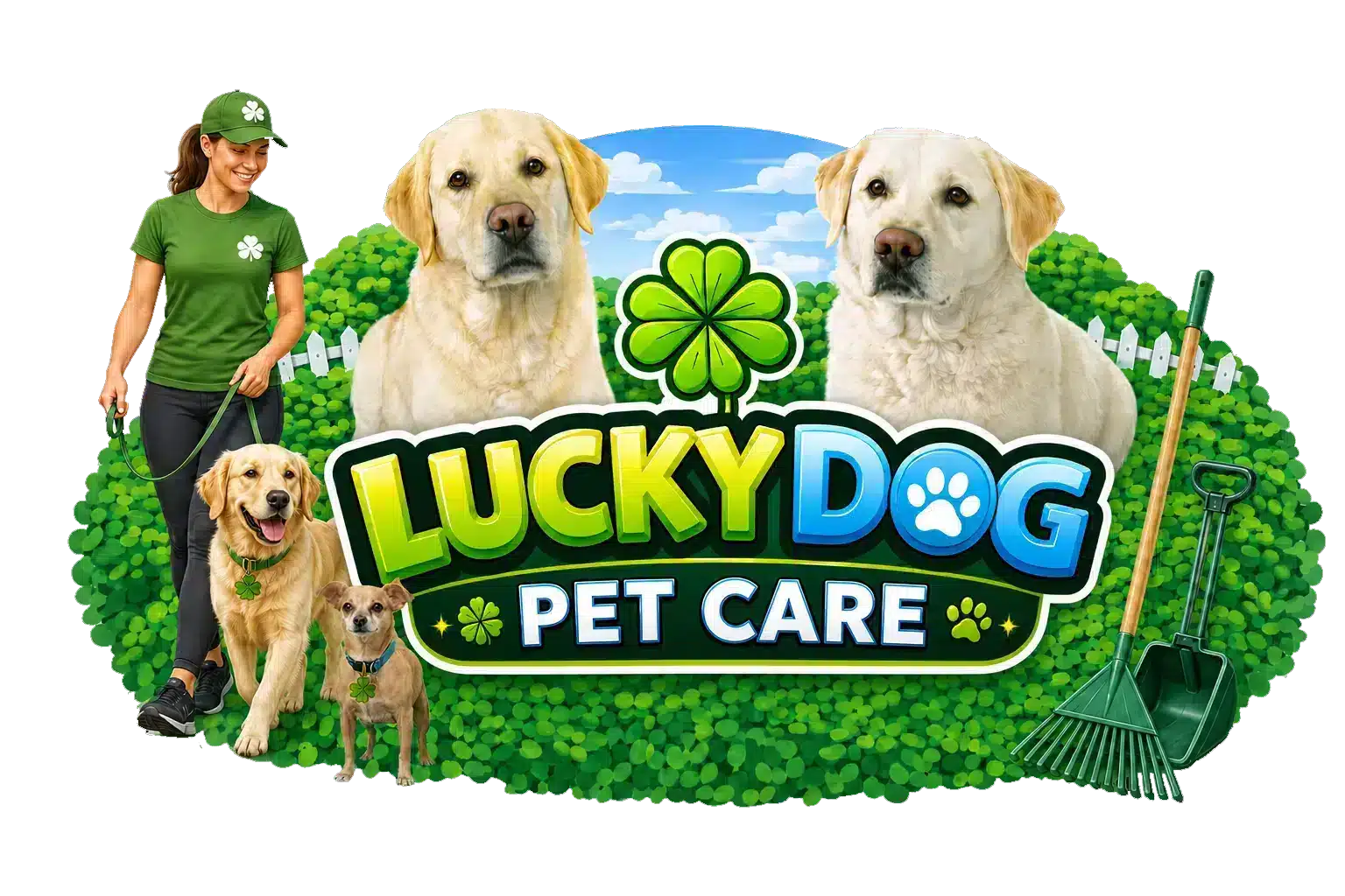 Pet Sitting & Dog Walking Jacksonville FL | Lucky Dog Pet Care Pet sitter and dog walker caring for a dog in Jacksonville, Florida